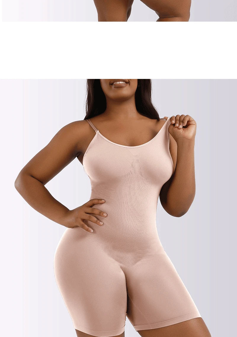 Women Full Body Shapewear Bodysuit for Belly Control Seamless Firm Waist Trainer Body Shaper Bodysuit